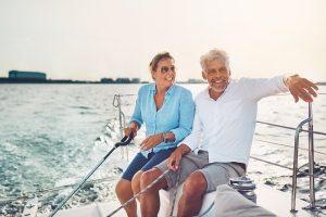 A couple on a yacht considering Retirement Planning